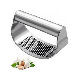 Manual Curved Garlic Press Kitchen Garlic Crusher